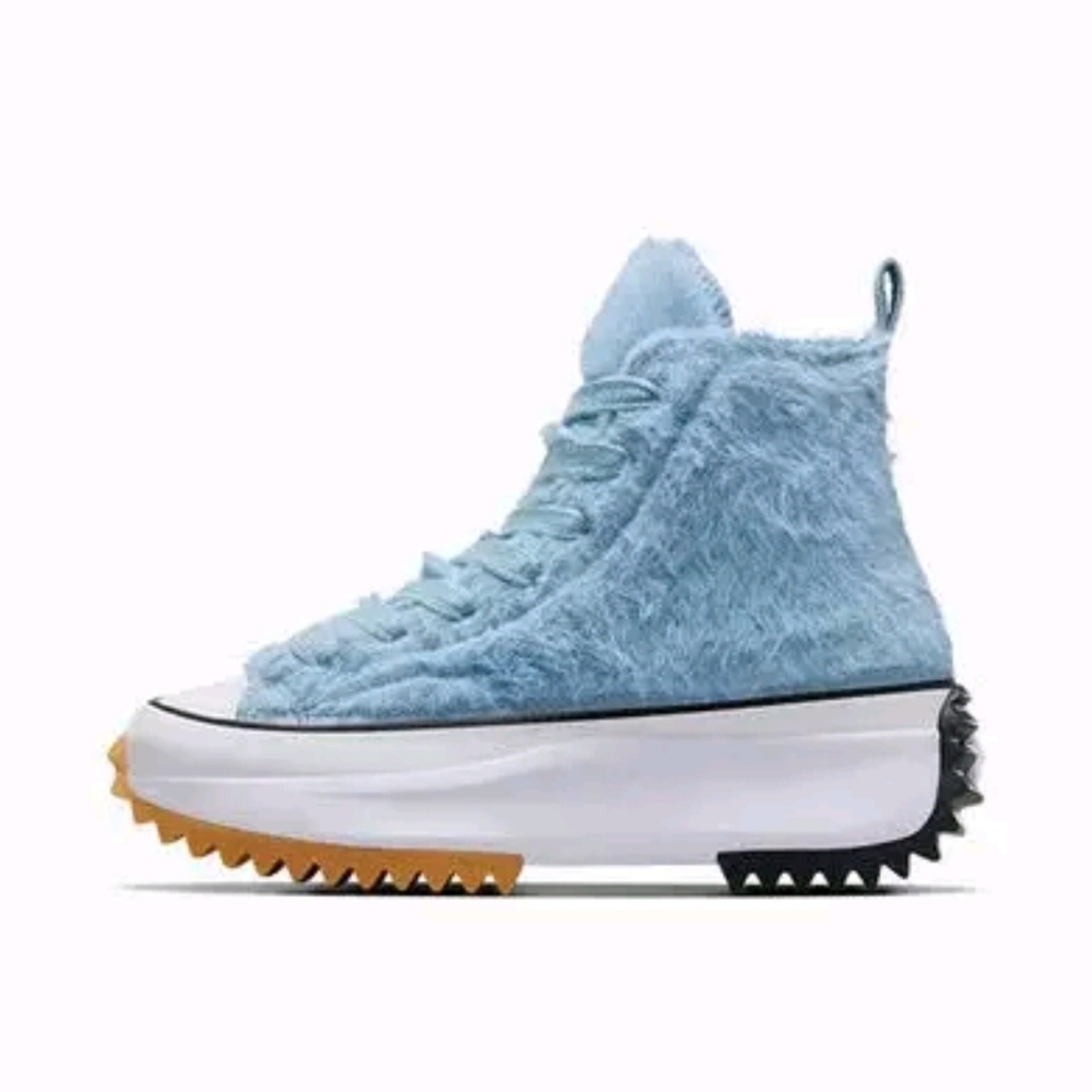 CONVERSE Exclusive Run Star Hike Platform Faux Fur High Top Sneakers - Picture 8 of 13